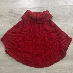 Carters Red Sweater shawl size 6